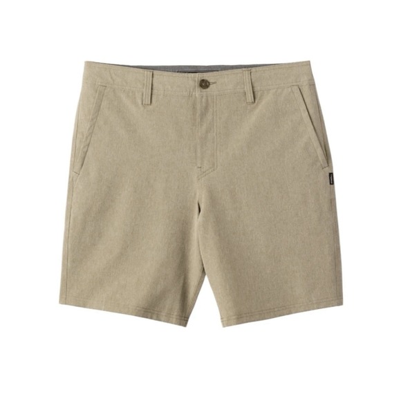 O'Neill Other - O'Neill Reserve Heather 19" Hybrid Shorts Size 34 Khaki Stretch Quick Dry NWT
